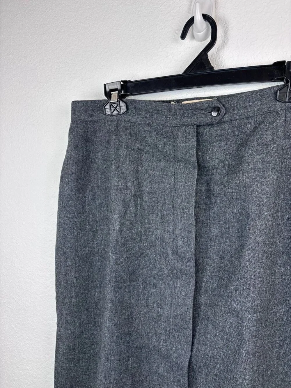 Vintage Pendleton women's 20 grey 100% virgin wool maxi midi skirt cottagecore